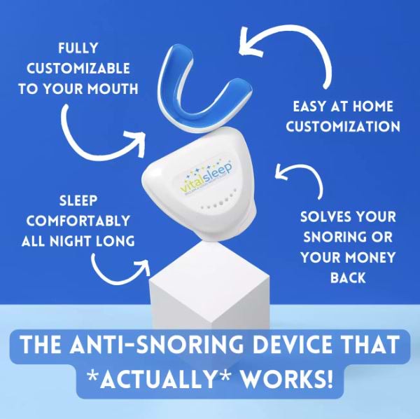 Snoring relief mouthpiece for adults