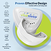 VitalSleep device with features listed on a blue and green background