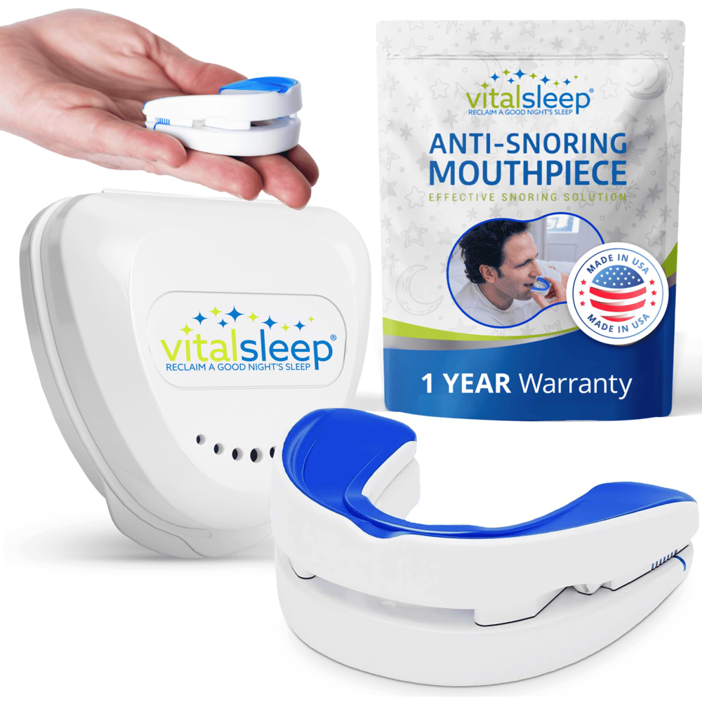 VitalSleep mouthpiece with case and packaging