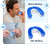 Before and after images of a mouthguard molding process, showing a man using the guard for perfect fit