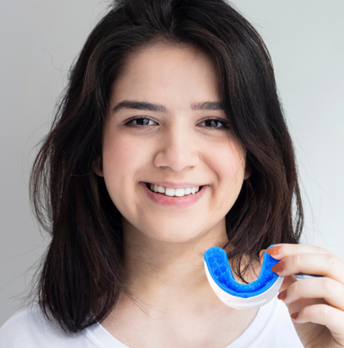 woman holding vitalsleep