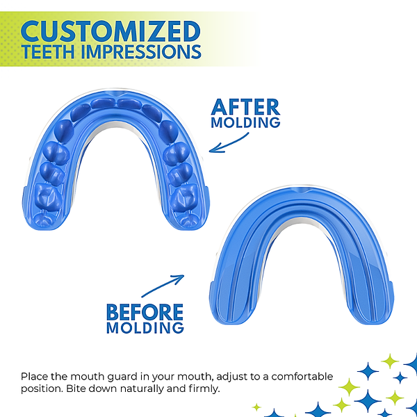 before and after molding snore guard