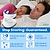 couple in bed sleeping with man wearing anti snoring device