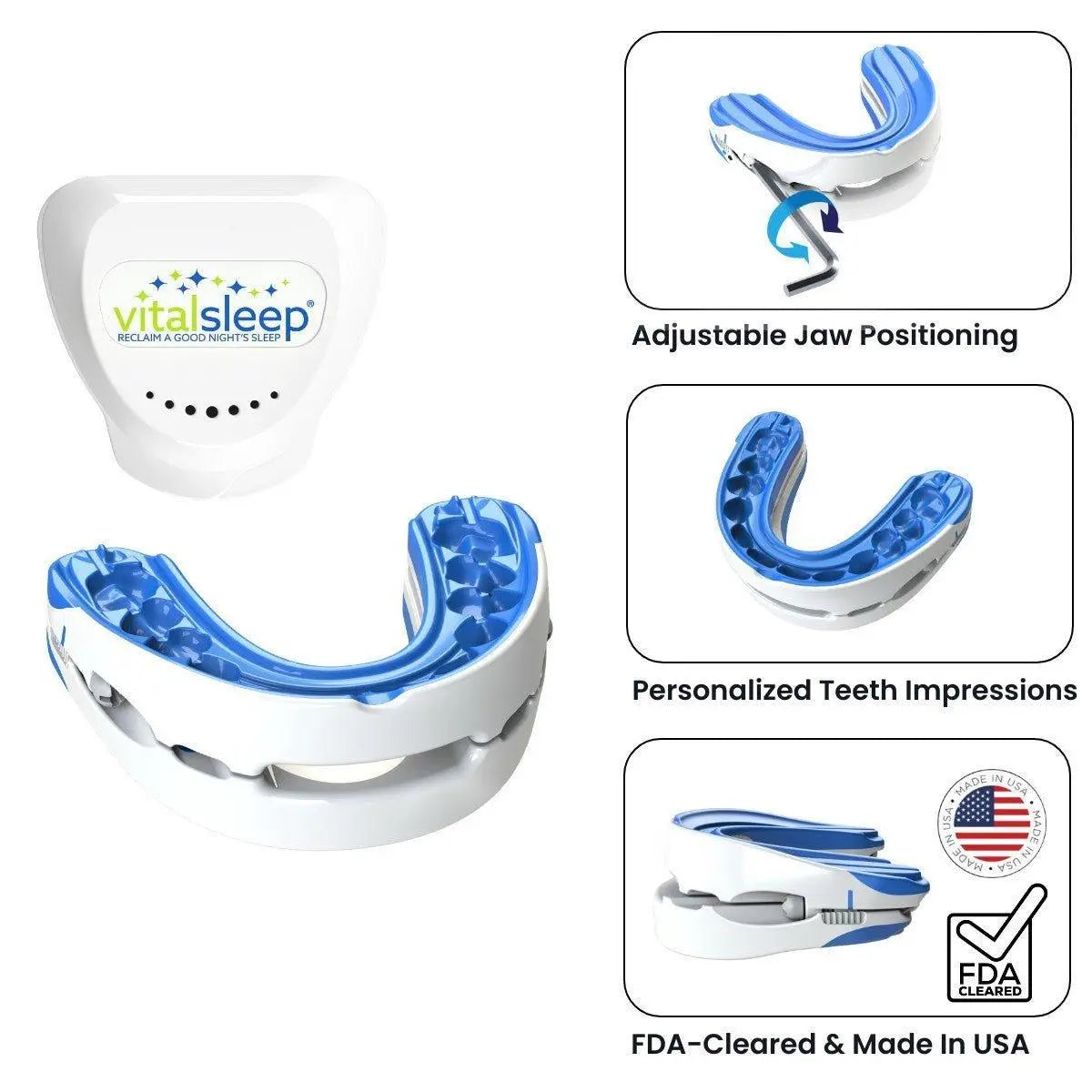VitalSleep תפסיק לנחור שופר snoring device