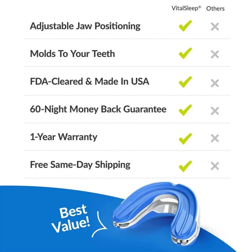 VitalSleep תפסיק לנחור שופר snoring device
