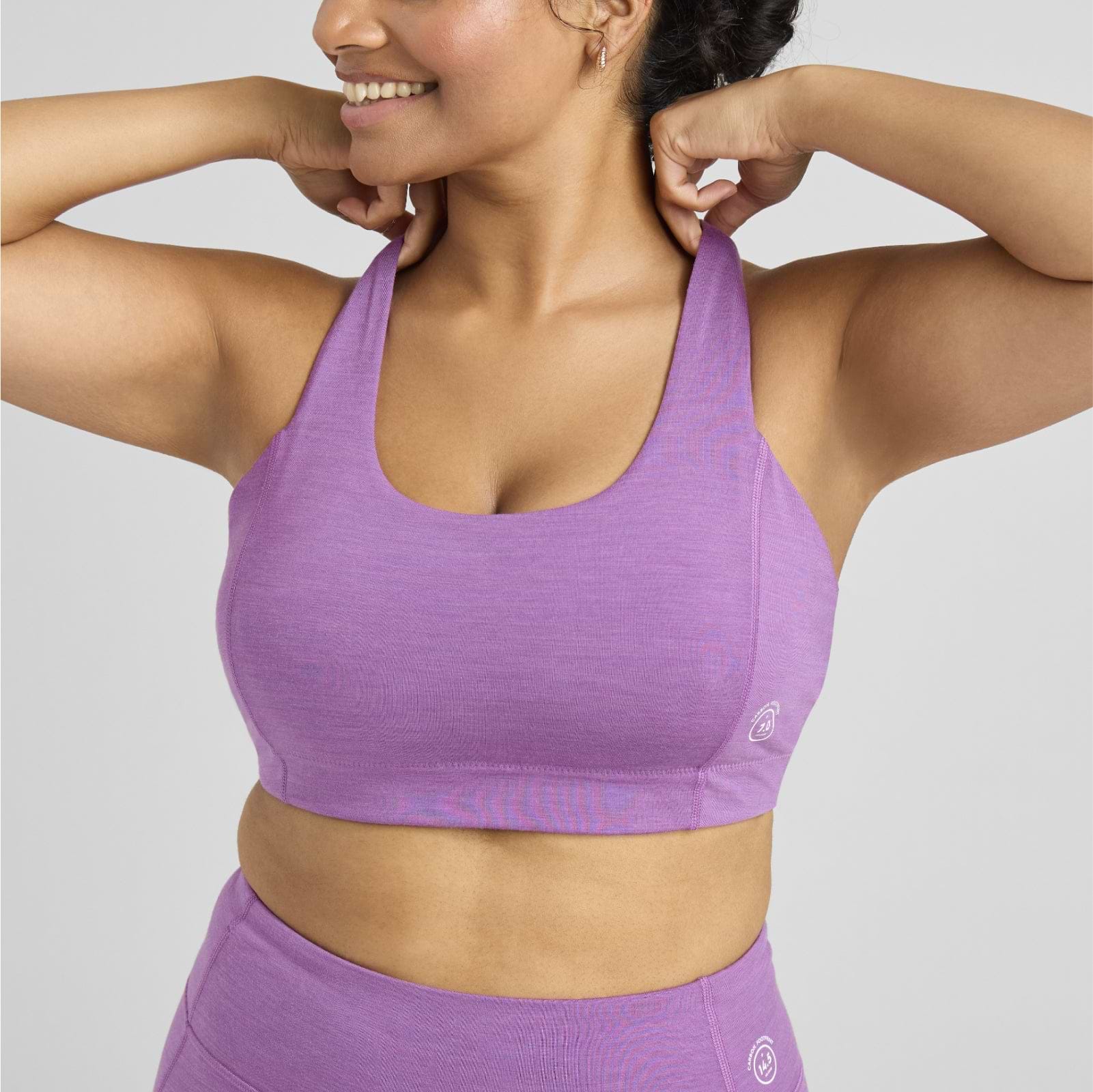 purple sports top