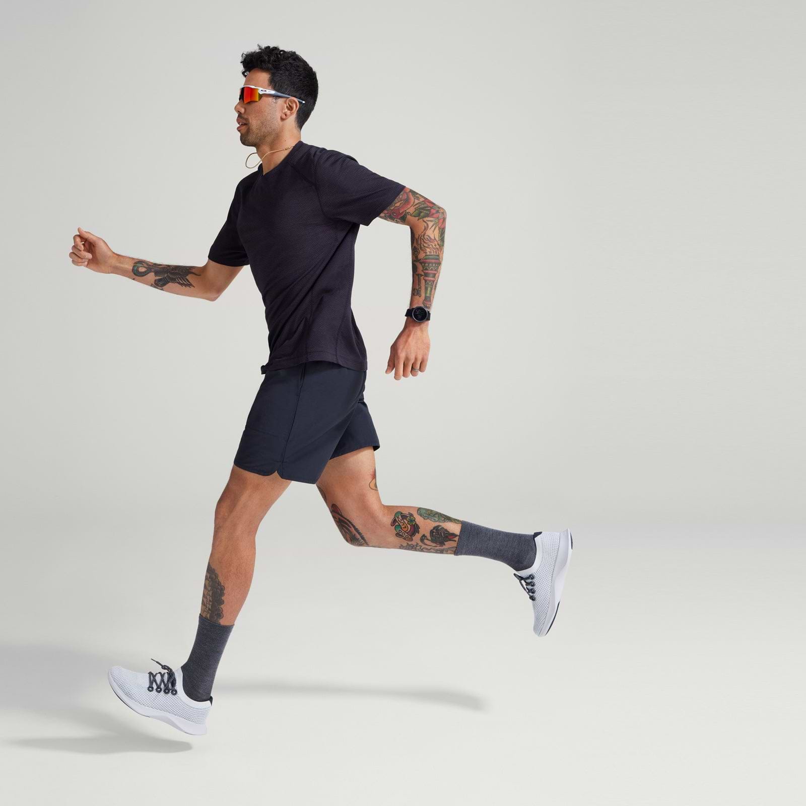 Men's Natural Run Short - Natural Black