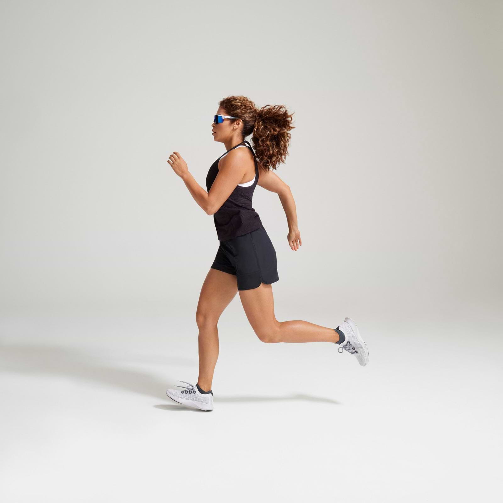 Women's Natural Run Short - Natural Black