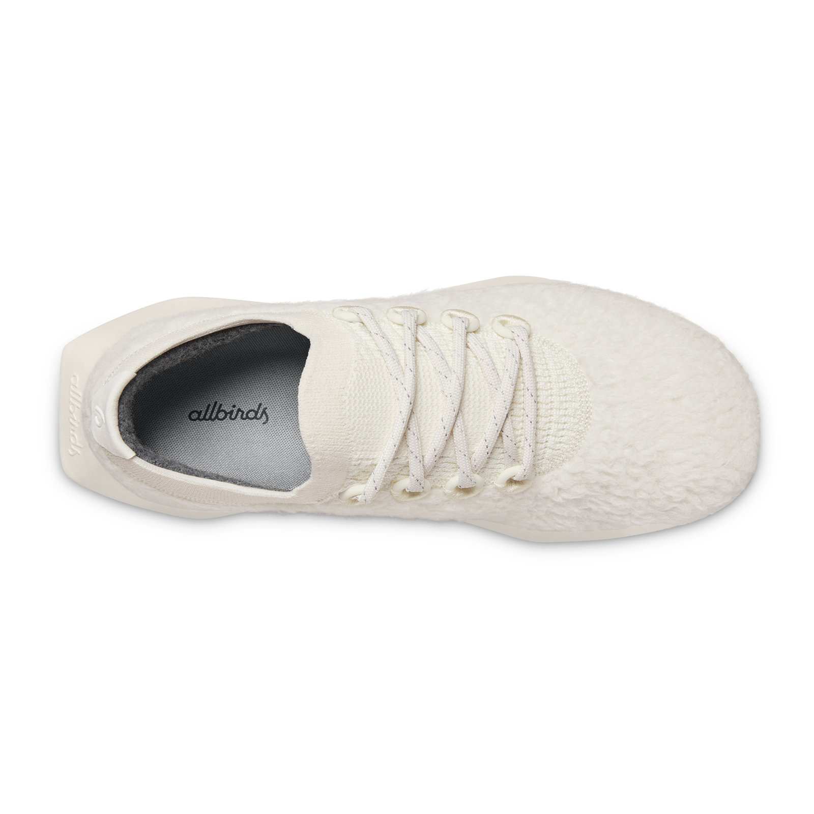 Women's Wool Dasher Fluffs - Natural White (Natural White Sole)