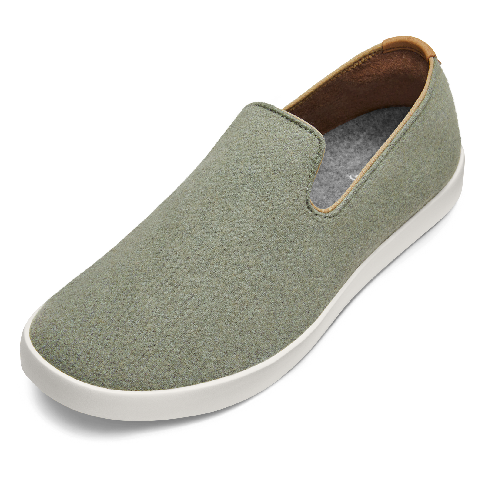 Men's Wool Loungers - Hazy Pine (Natural White Sole)