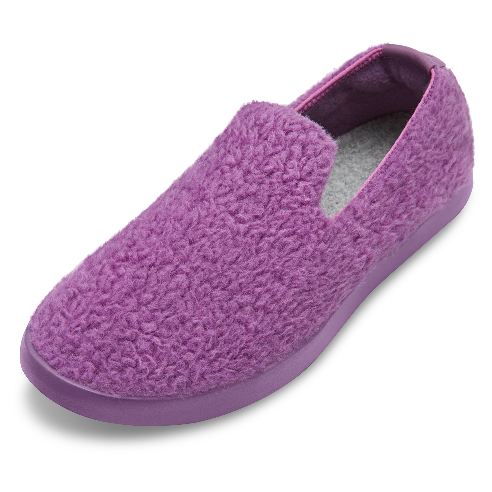 Men's Wool Lounger Fluffs - Lux Purple (Lux Purple Sole)