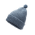 AF000OT BASICS FRONT GLOBAL SMALLBIRDS POM BEANIE BLUE GREY MARL