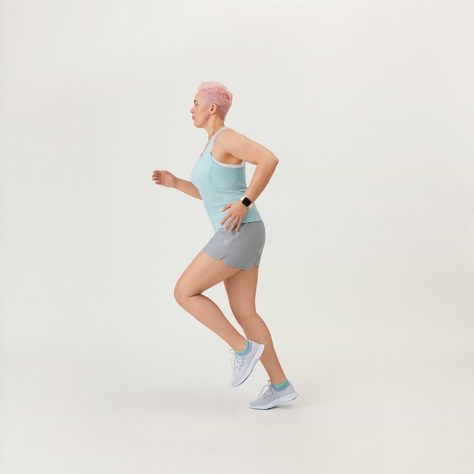 Women's Natural Run Short - Medium Grey