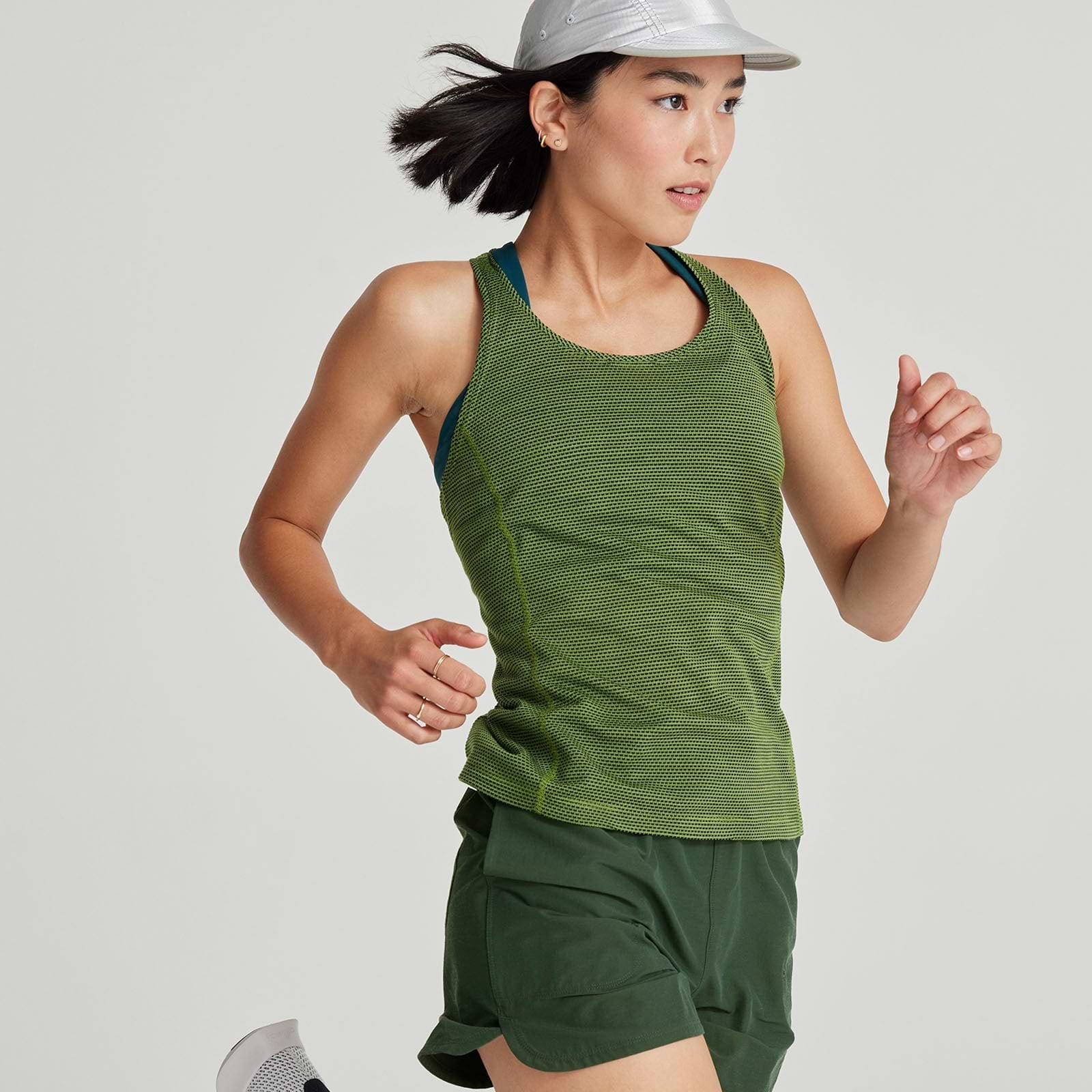 Women's Natural Run Tank - Pine