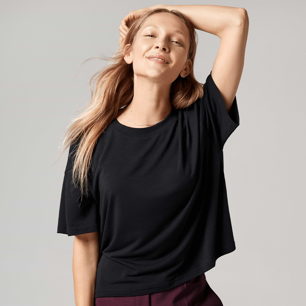 Women's Sea Tee - Relaxed Fit - Natural Black