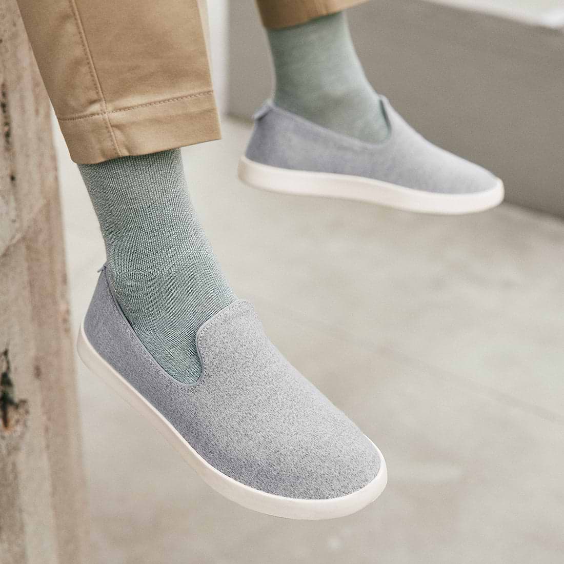 Men's Wool Loungers - Aurora (Cream Sole)