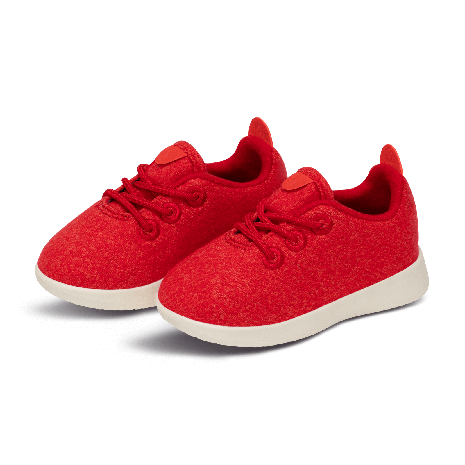Smallbirds Wool Runners - Little Kids - Bloom Red (Natural White Sole)