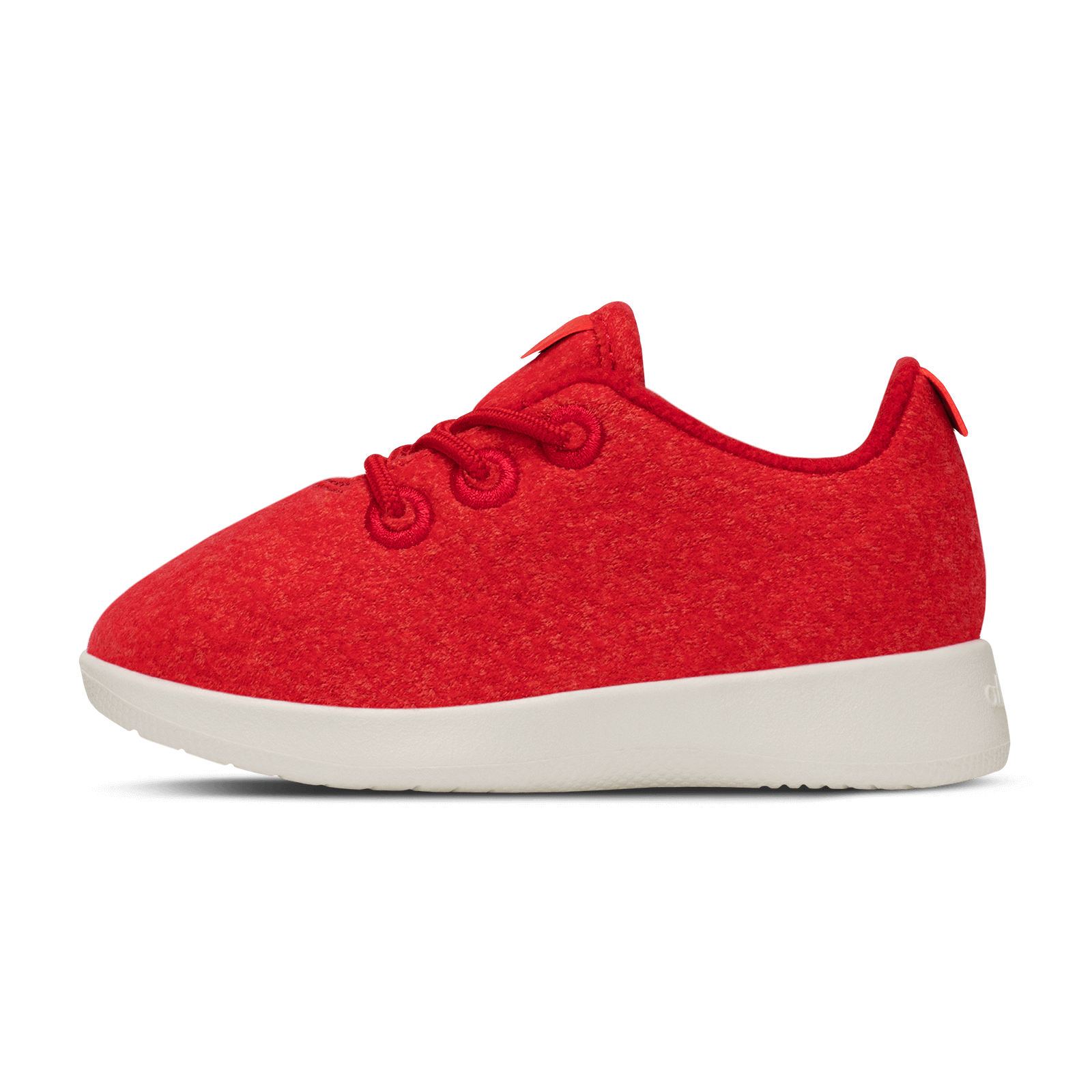 Smallbirds Wool Runners - Little Kids - Bloom Red (Natural White Sole)