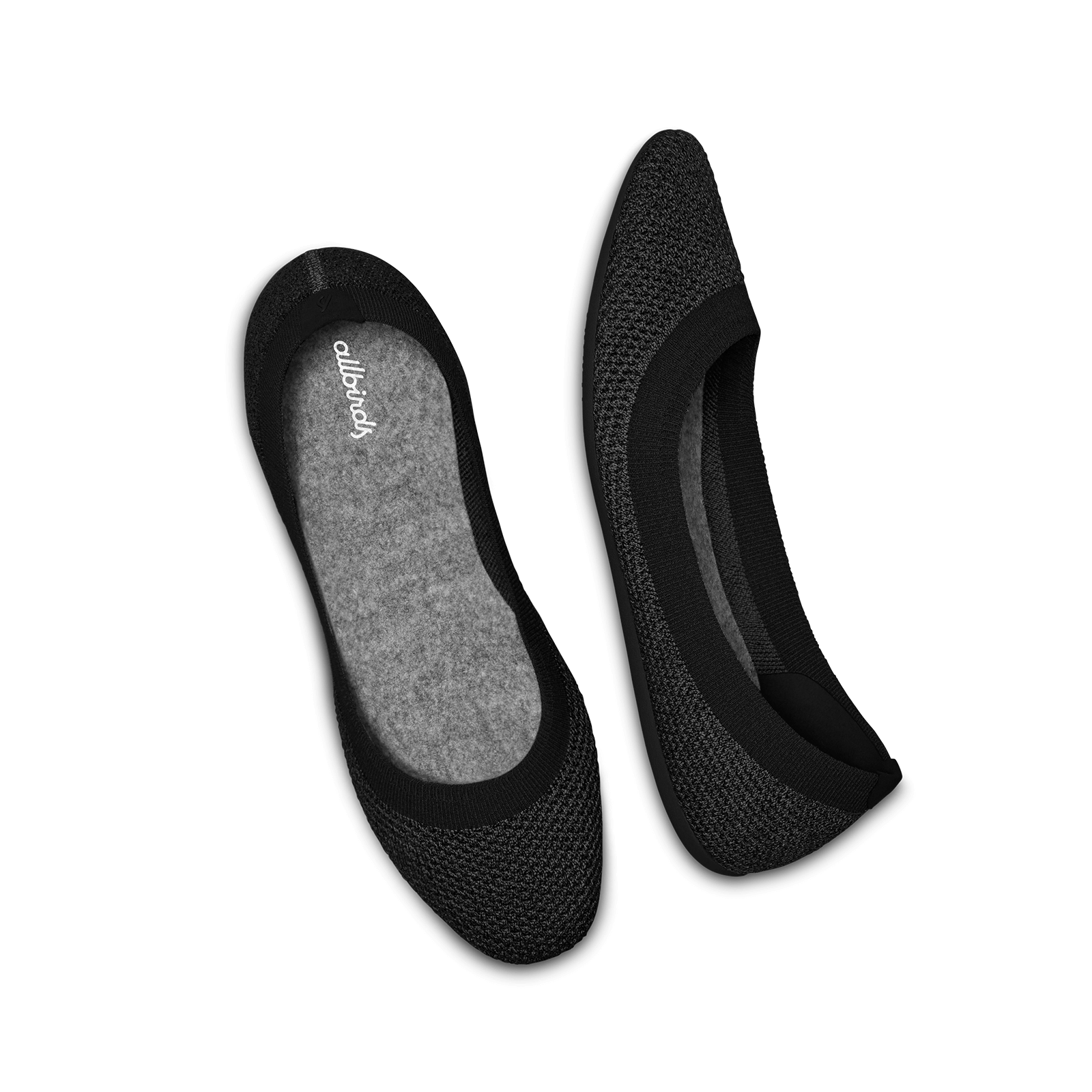 Women's Tree Breezers - Heathered Black (Black Sole)