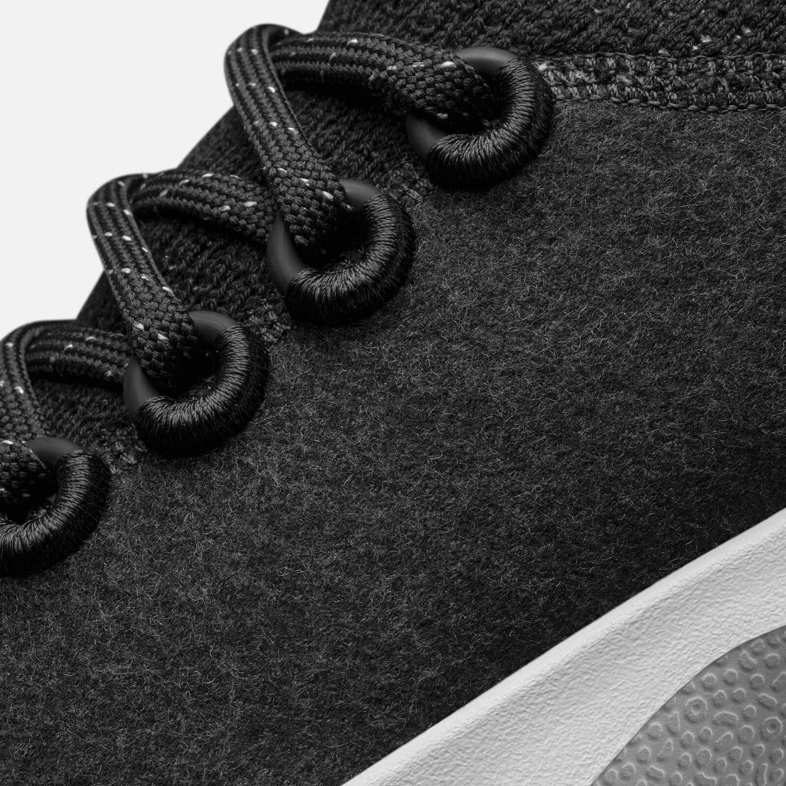 Women's Wool Dasher Mizzles - Mid - Natural Black (White Sole)