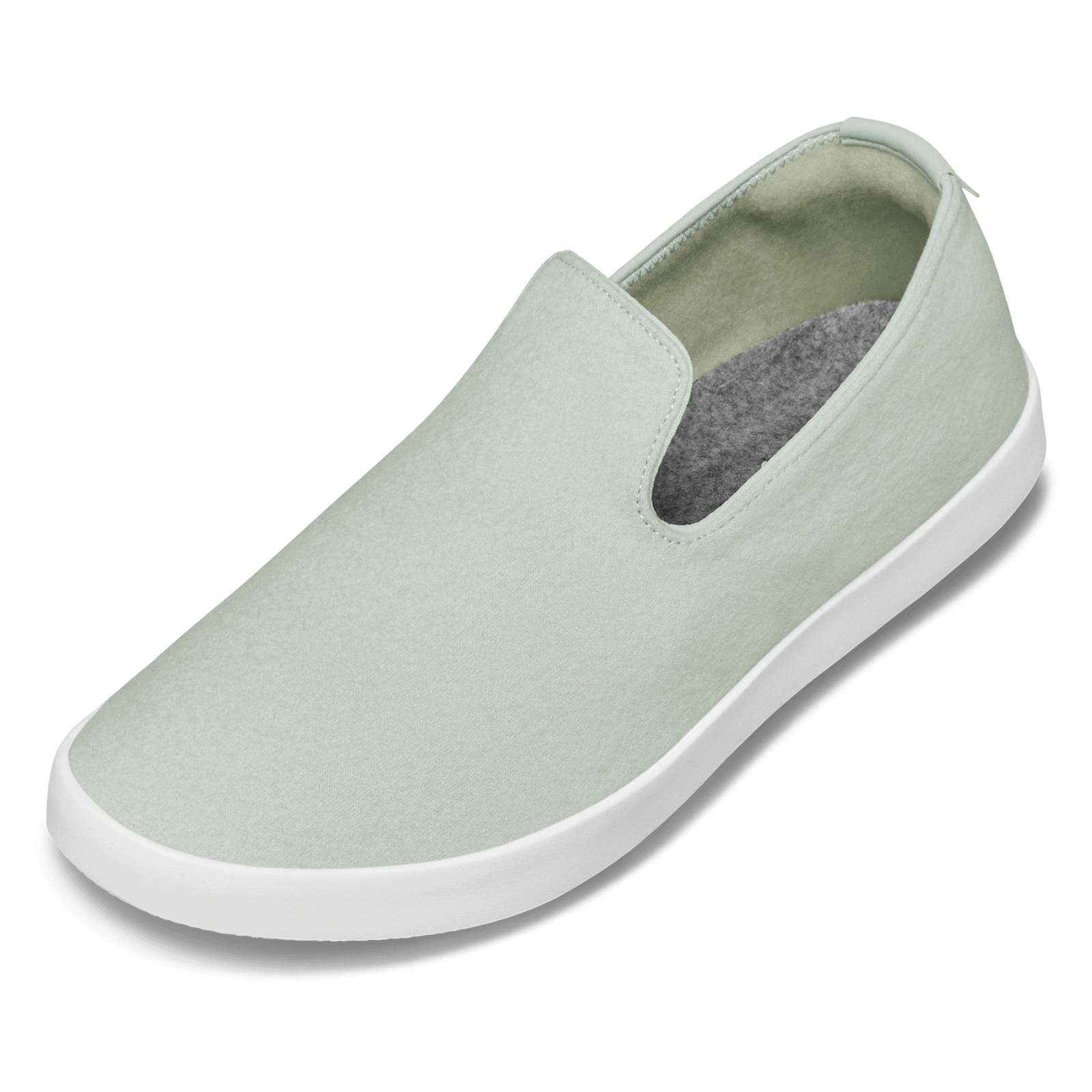 Men's Wool Loungers - Lichen (White Sole)