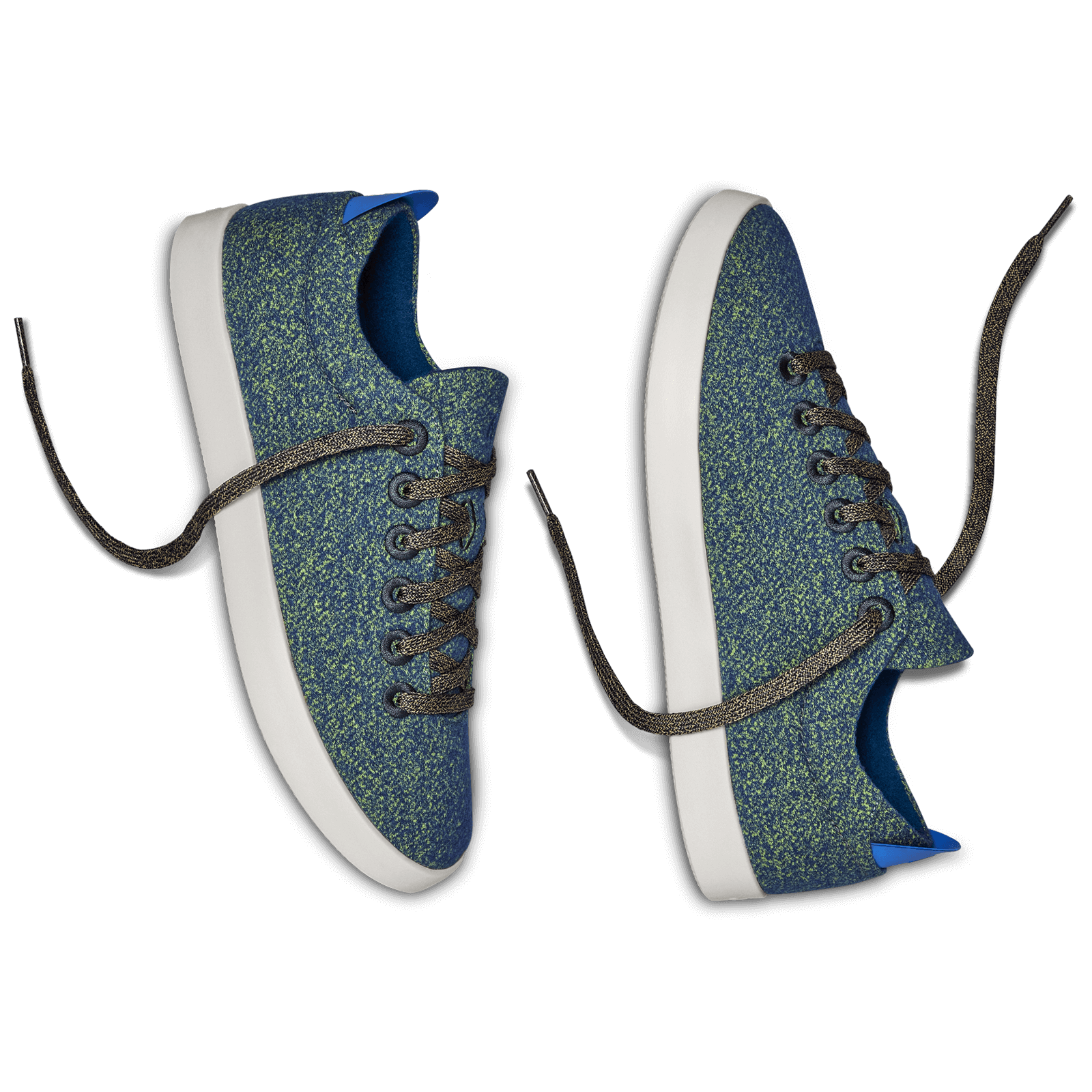 Men's Wool Pipers - Garden Blue (White Sole)