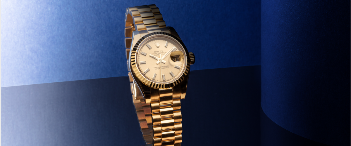 yellow gold watch