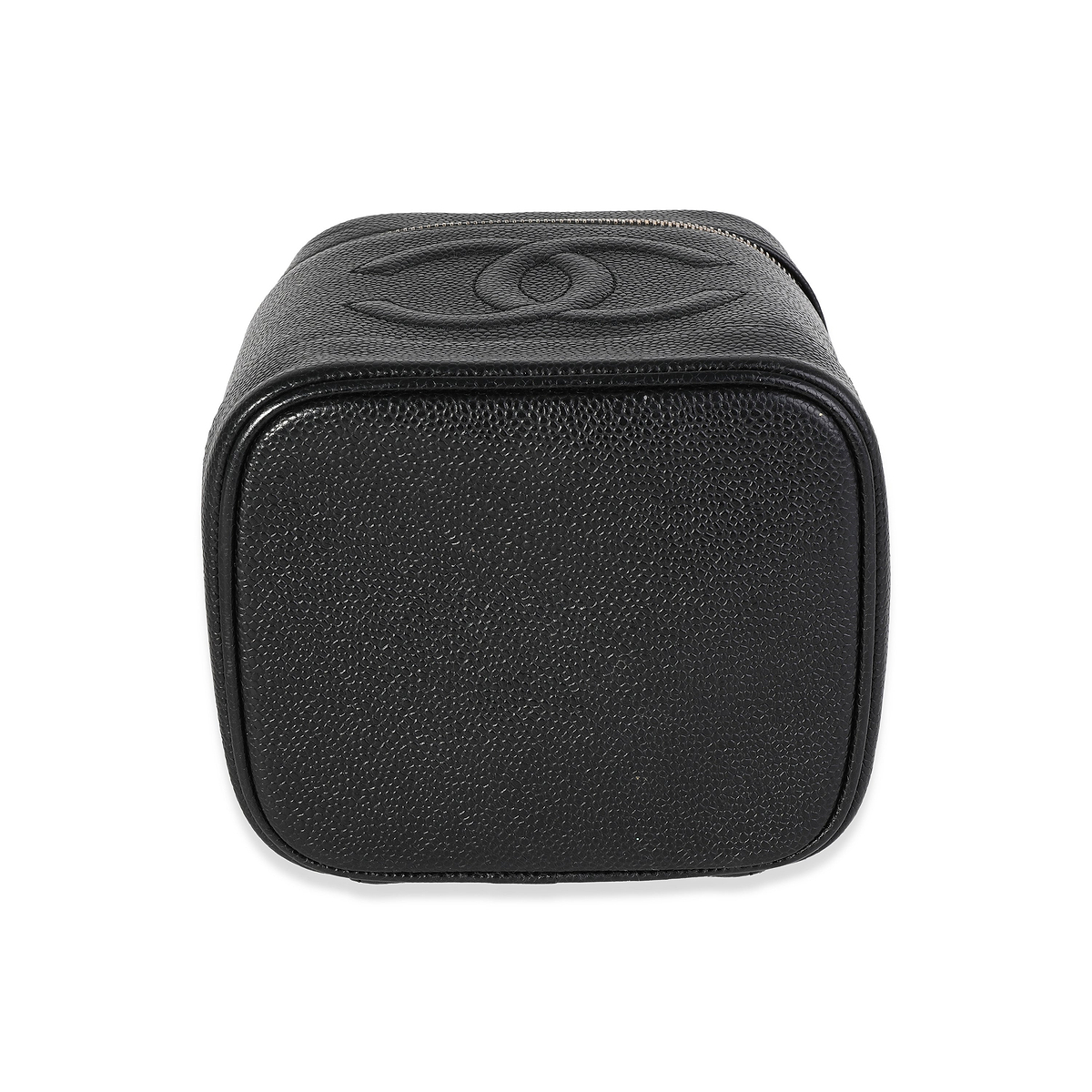 Vintage Black Caviar Vanity Case Handbag