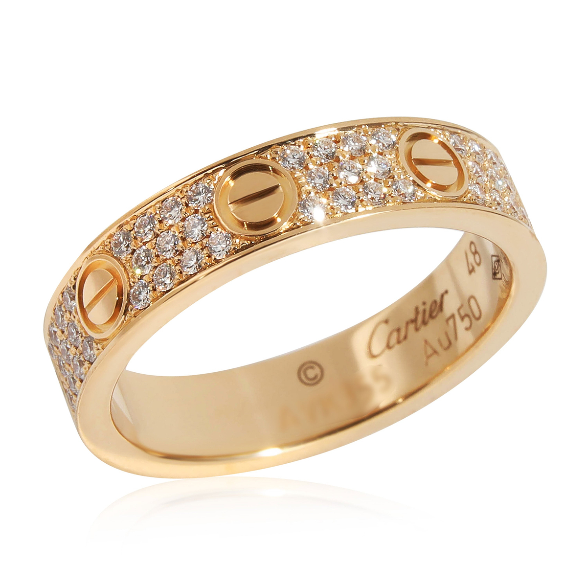 Yellow Gold Small Model Love Ring