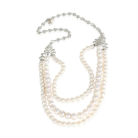 Paloma Picasso Pearl Necklace in  Sterling Silver