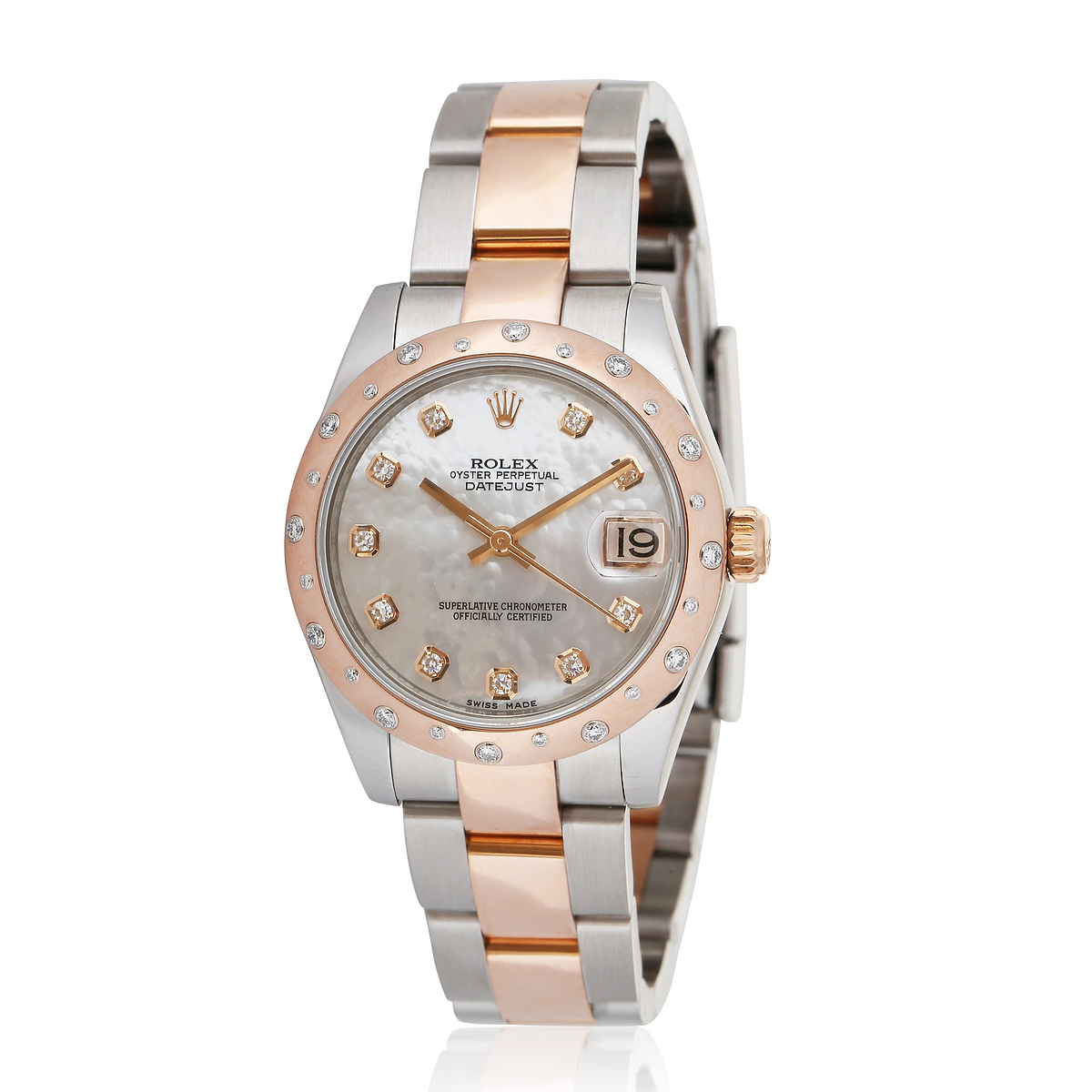 Datejust 178341 Unisex Watch in 18kt Stainless Steel/Rose Gold