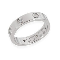 White Gold Small Model Love Ring