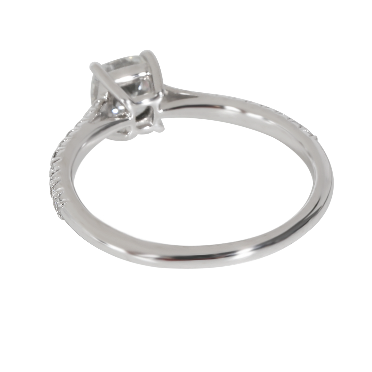 0.89 ct Cushion Modified Diamond Novo Engagement Ring