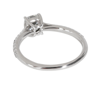 0.89 ct Cushion Modified Diamond Novo Engagement Ring