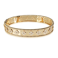 Perlee Clovers Bracelet in 18K Yellow Gold 1.78 Ctw