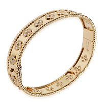 Perlee Clovers Bracelet in 18K Yellow Gold 1.78 Ctw
