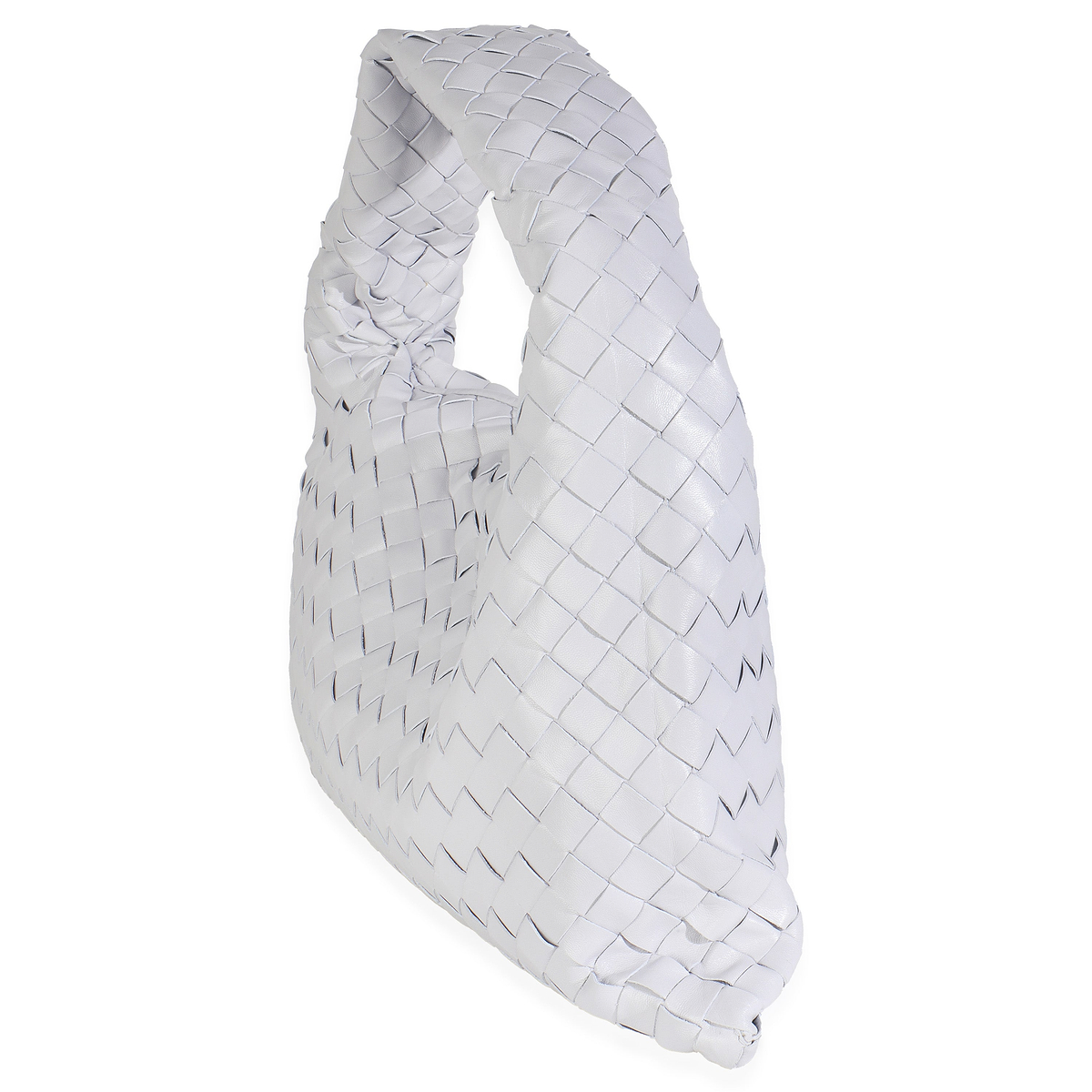 Oyster Nappa Intrecciato Small Hop Hobo