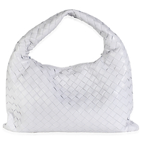 Oyster Nappa Intrecciato Small Hop Hobo
