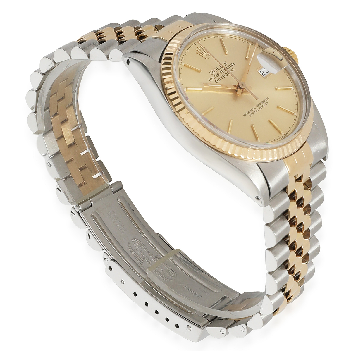 Datejust 16013 Mens Watch in 18kt Stainless Steel/Yellow Gold