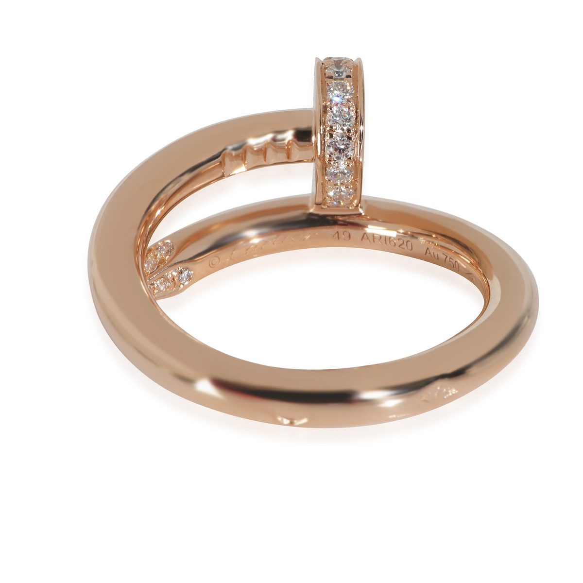 Juste Un Clou Ring, Diamonds (Rose Gold)