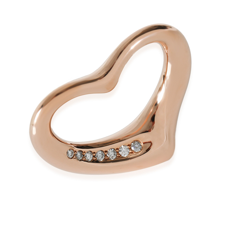Elsa Peretti Pendant in 18k Rose Gold 0.1 CTW