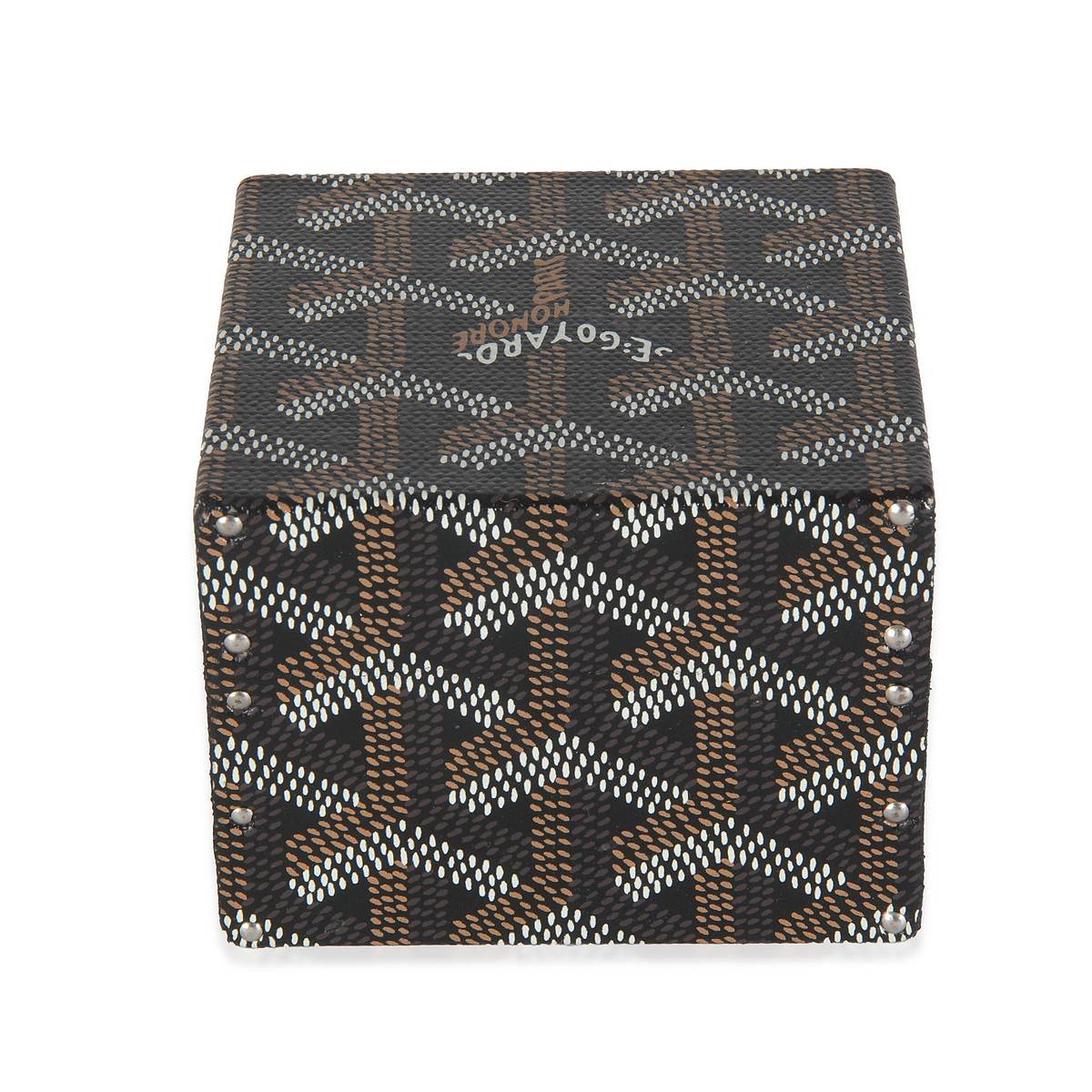 Black Goyardine Canvas Regence Mini Trunk