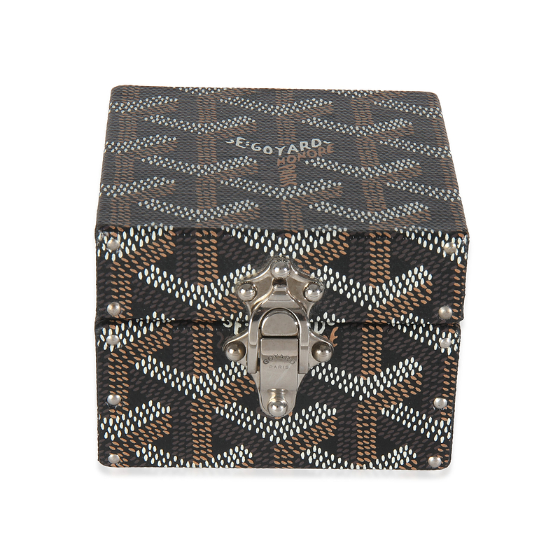 Black Goyardine Canvas Regence Mini Trunk