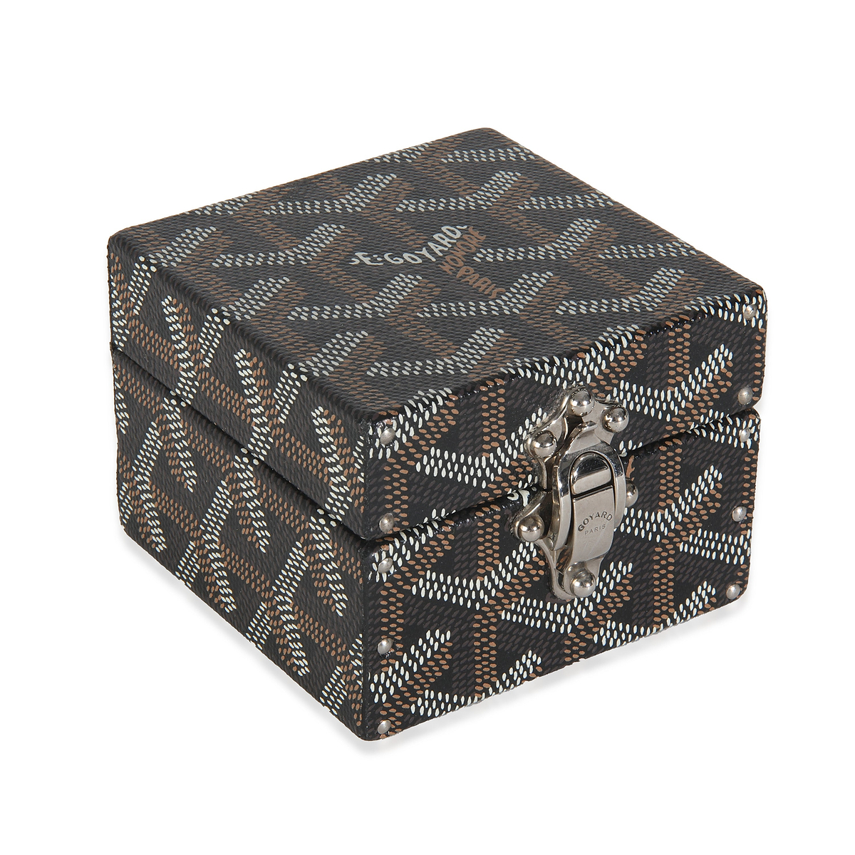 Black Goyardine Canvas Regence Mini Trunk