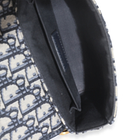 Blue Oblique Canvas 30 Montaigne Box Bag