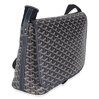 Navy Goyardine Canvas Capetien Messenger