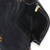 Black Studded Lady Dior Wallet On Chain