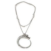 Sterling Silver Sapphire and Spinel Naga Dragon Pendant