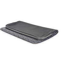 Grey Goyardine Canvas Sainte Marie Soft Clutch