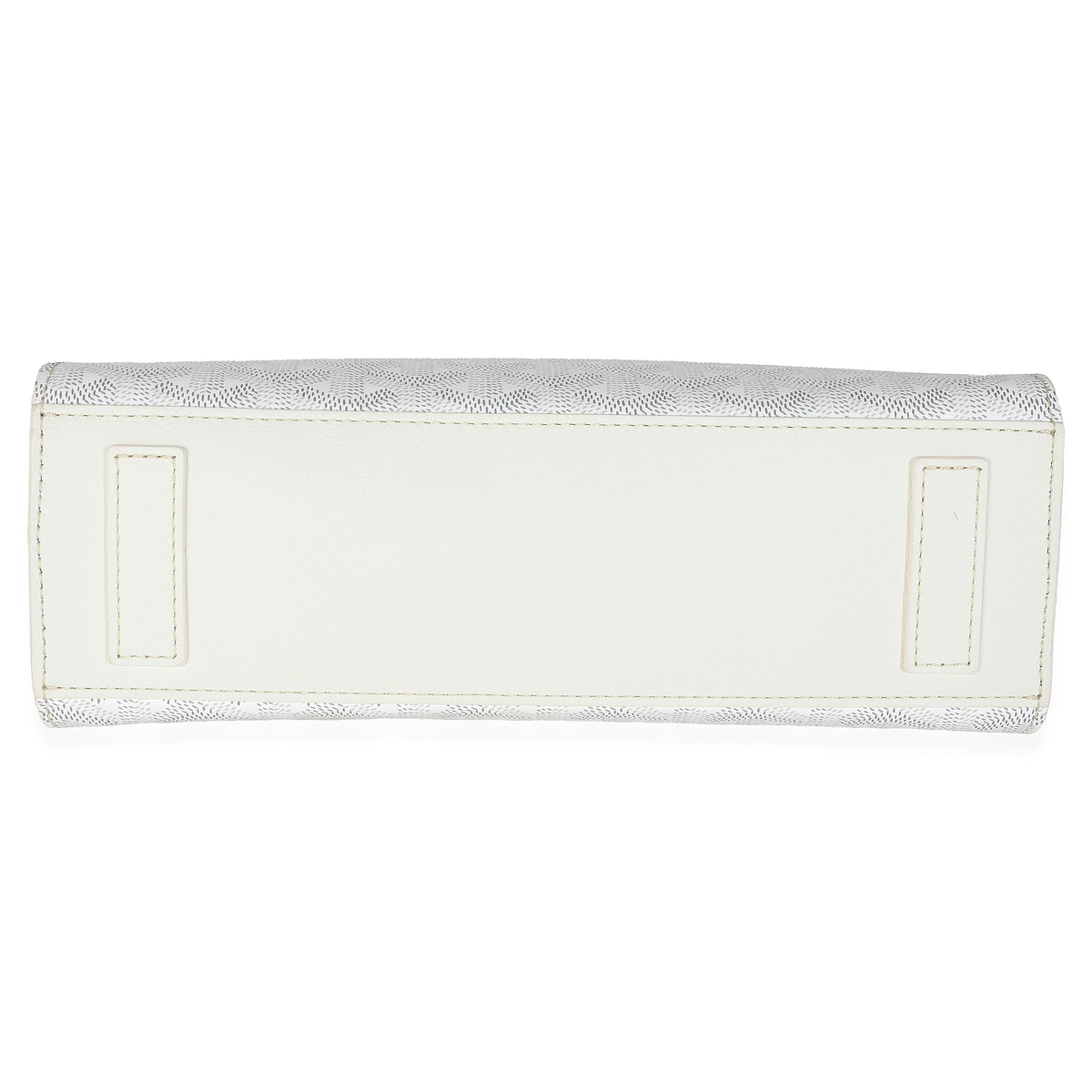 White Goyardine Canvas Rouette Structure PM